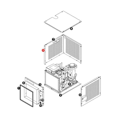 Follett Panel, Left Side Rear 42 5A/Wx 01068246